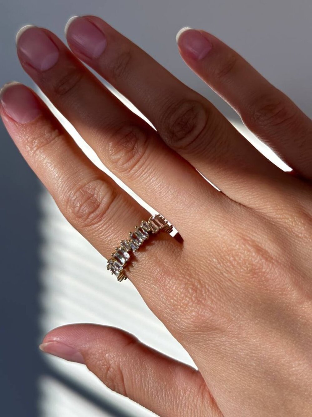 Cubic Zirconia Golden Ring